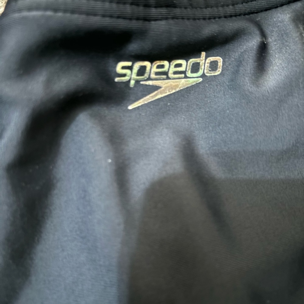 Speedo Crossback Bathingsuit One Piece Black&White Size 8 - Picture 5 of 5
